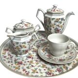 Tableware, tea service called egoist, floral decoration, 20th century