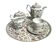 Tableware, tea service called egoist, floral decoration, 20th century