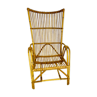 Wicker armchair