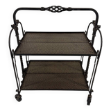 Brutalist wrought iron folding serving trolley 1960’s