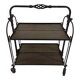 Brutalist wrought iron folding serving trolley 1960’s