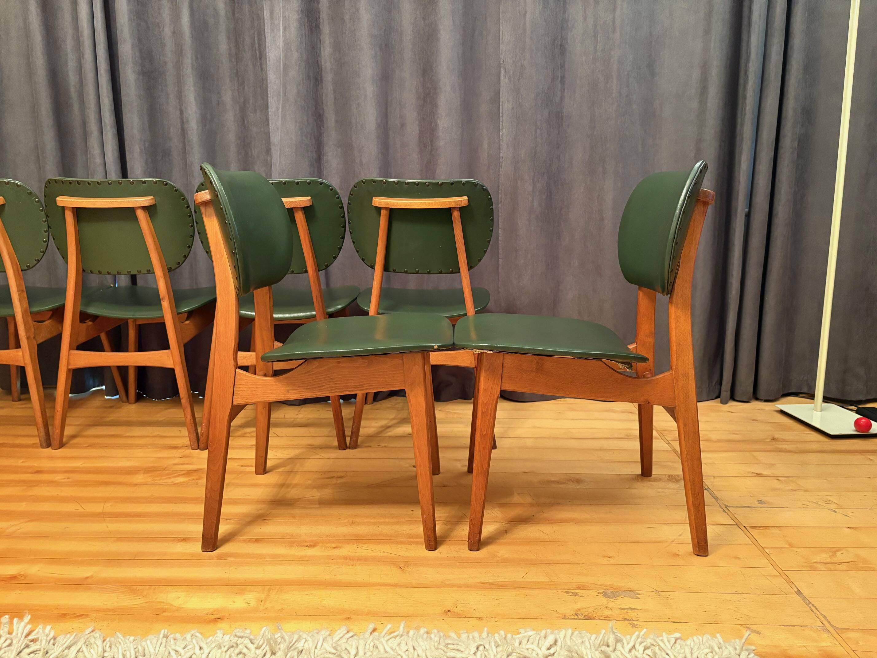 Set of six chairs, 1960s