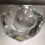 Val St Lambert Crystal Ashtray