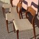 4 chairs série 71 by Niels Otto Moller for j l moller