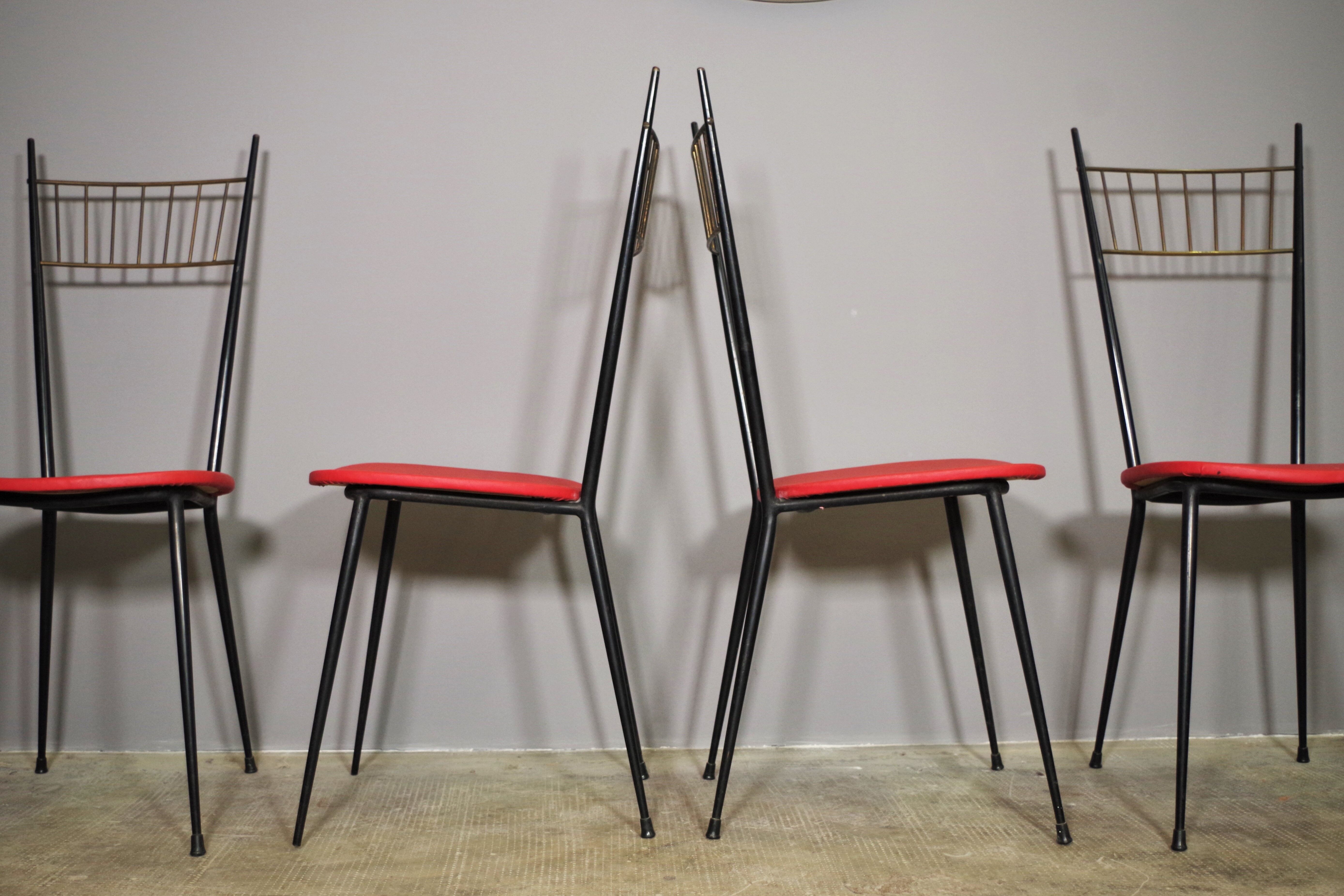 Set of 6 chairs, 1950s