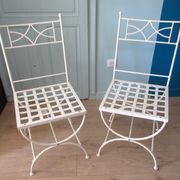 Set of garden seats, made of iron