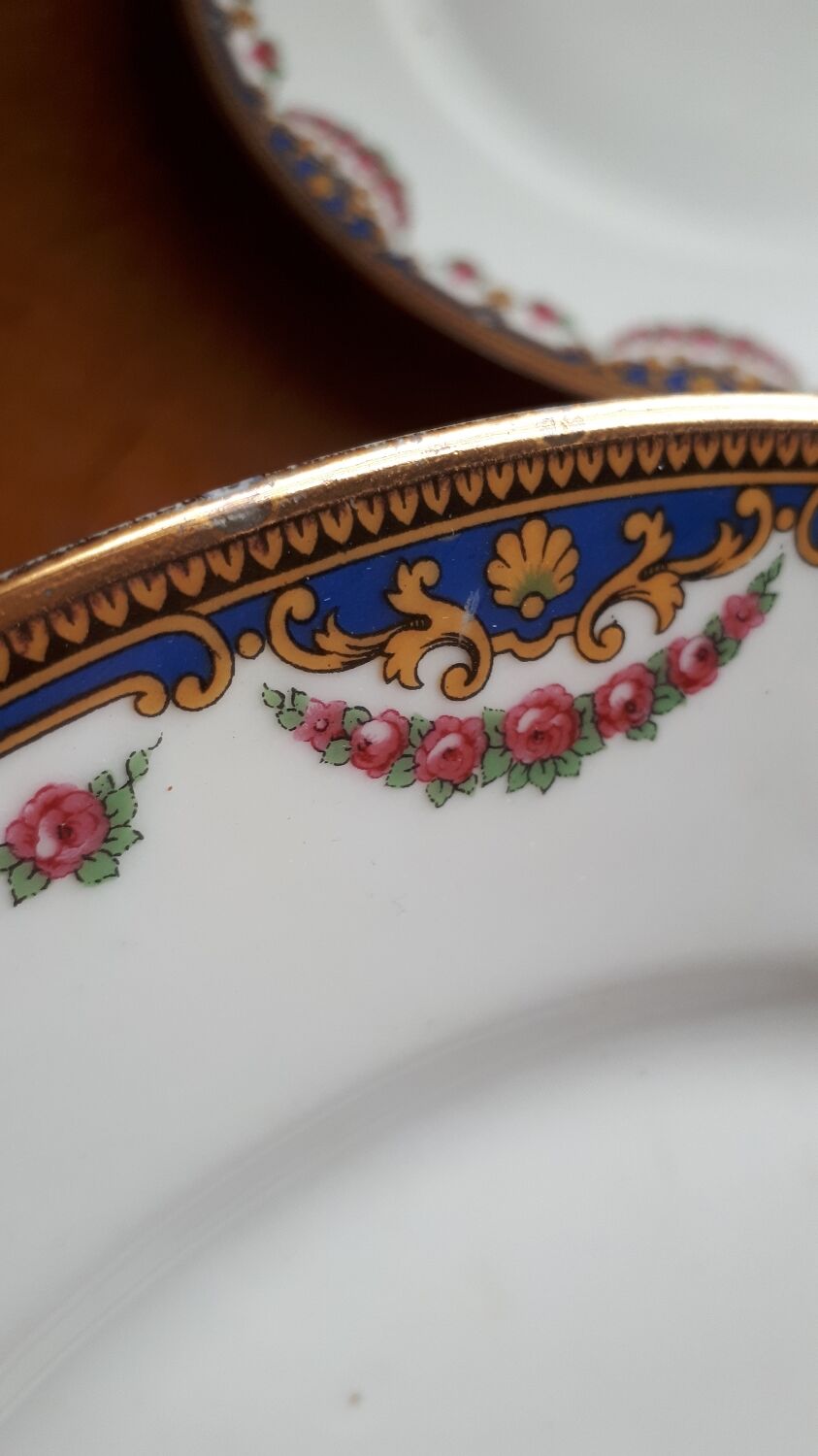Pair of porcelain plates