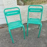 Two vintage garden chairs
