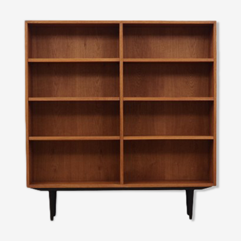 Oak bookcase, 70's, Danish design, production: Denmark