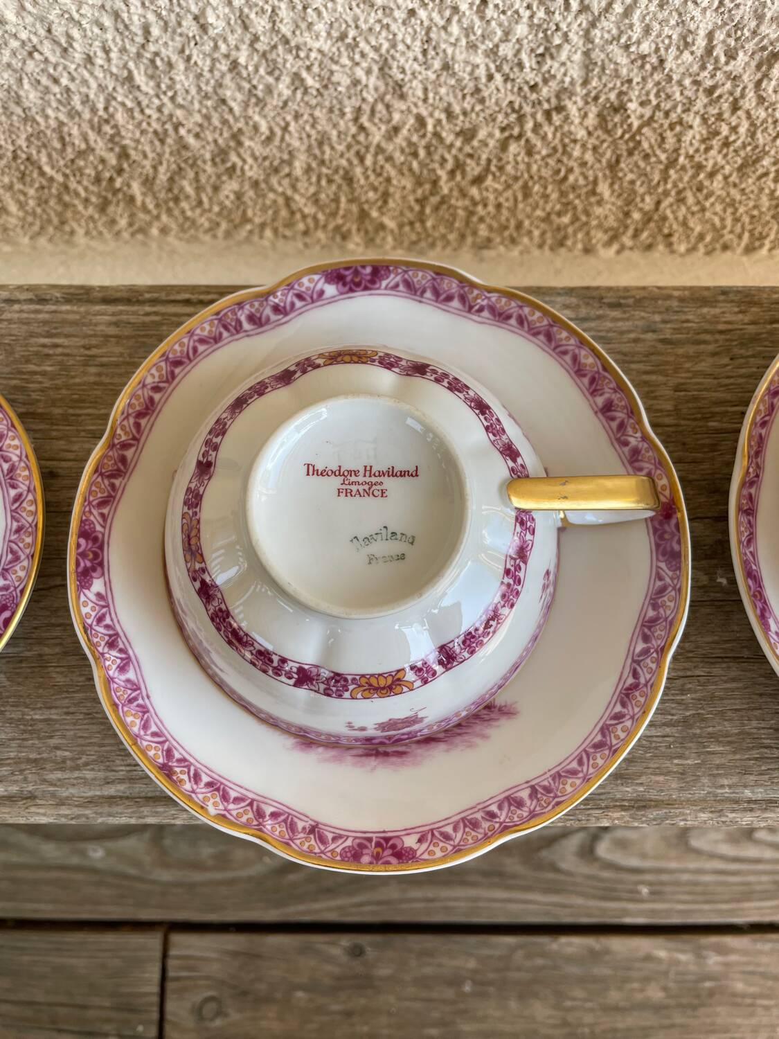 Limoges porcelain coffee service from Haviland, Tree model