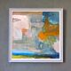 Contemporary "Summer Abstraction" Abstract Seascape by British Artist Ian Mood, Framed Oil Painting
