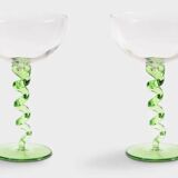 Spiral champagne glass