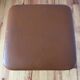 Brown faux leather stool