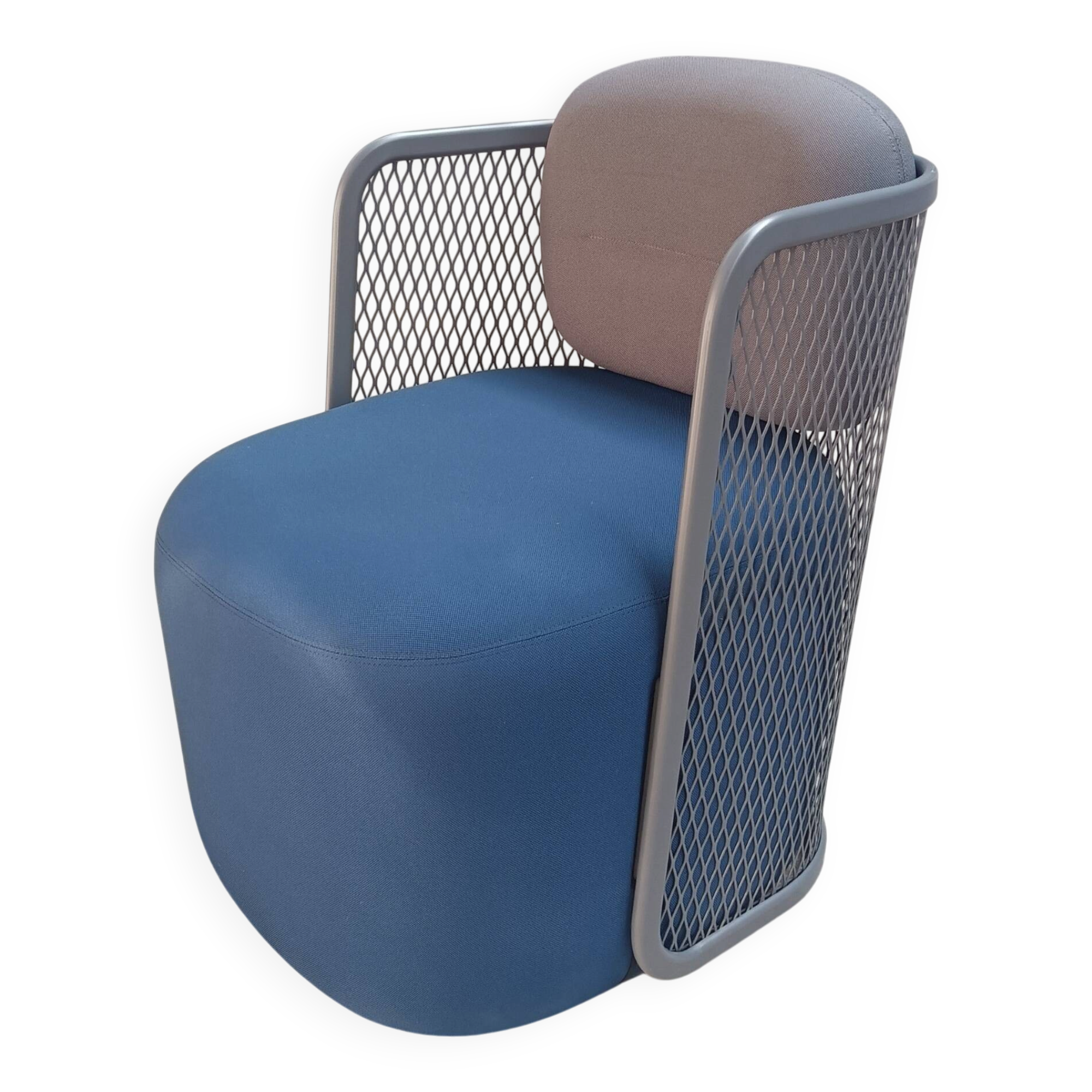 CIDER Ingrid armchair in grey and blue