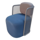 CIDER Ingrid armchair in grey and blue