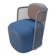 CIDER Ingrid armchair in grey and blue