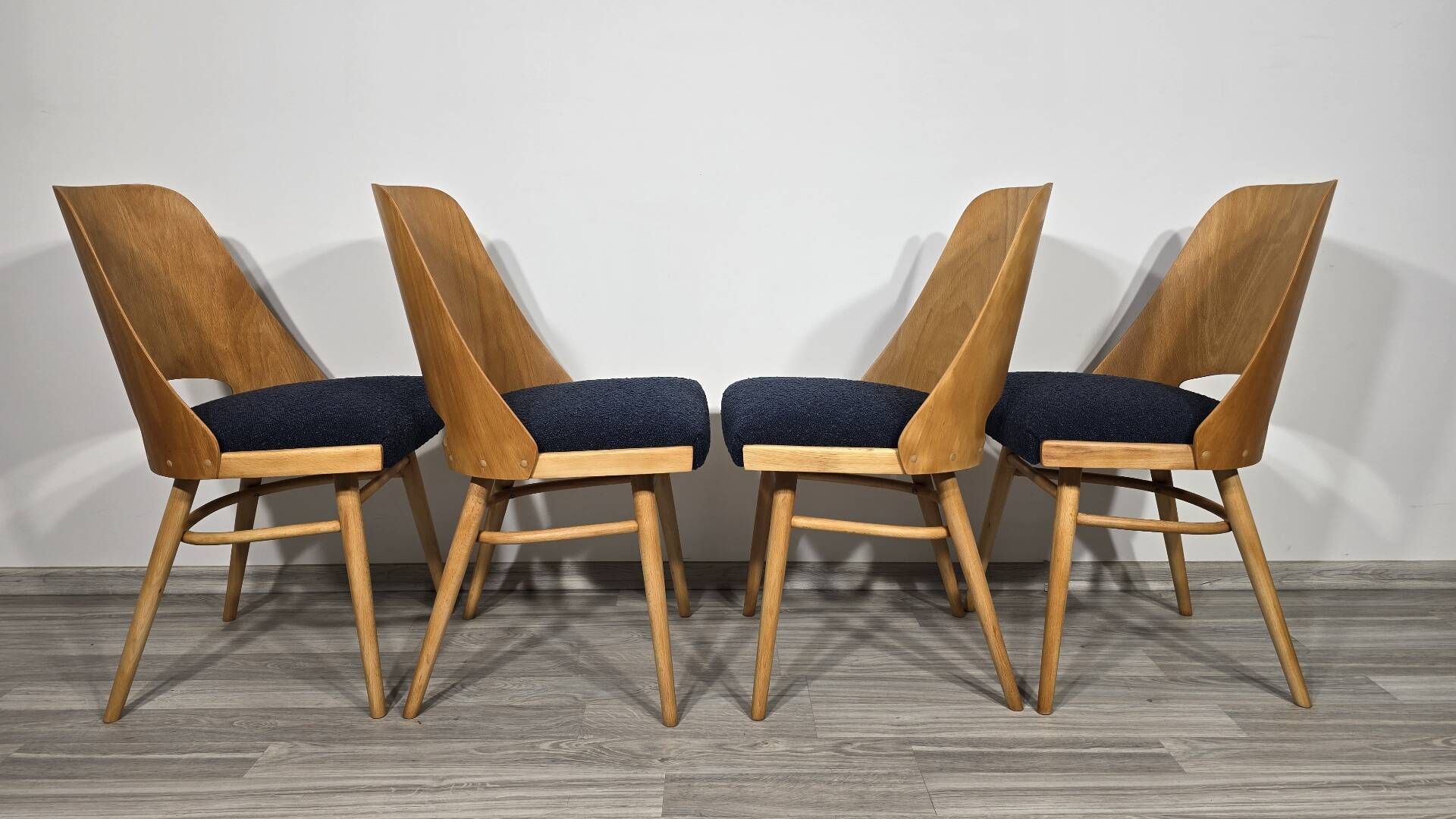 Dining Chairs by Radomir Hoffman for Ton, 1950s, Set of 4