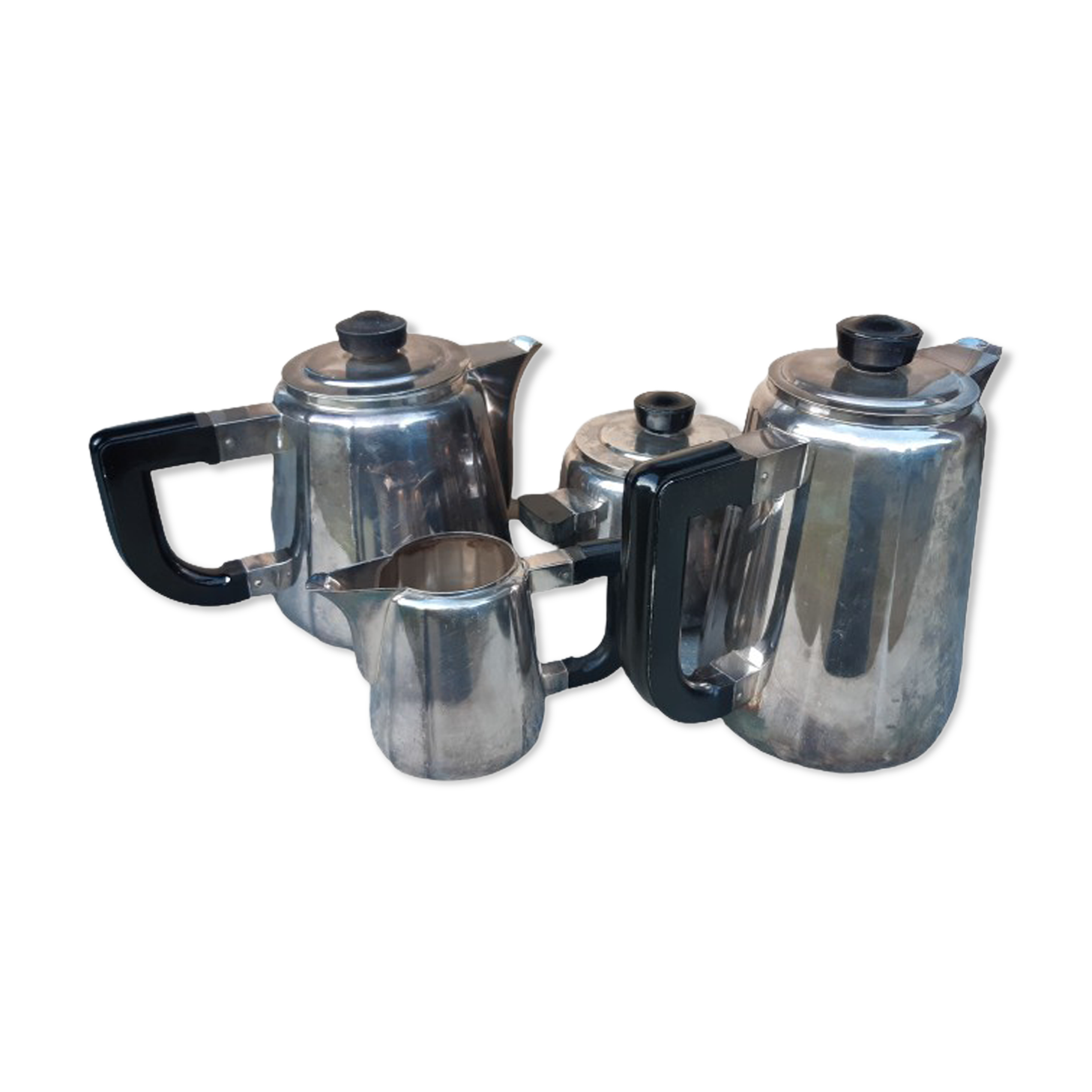 Silver metal tea/coffee set circa 1930 - Art Deco period - Christofle