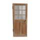 Glass raw oak door