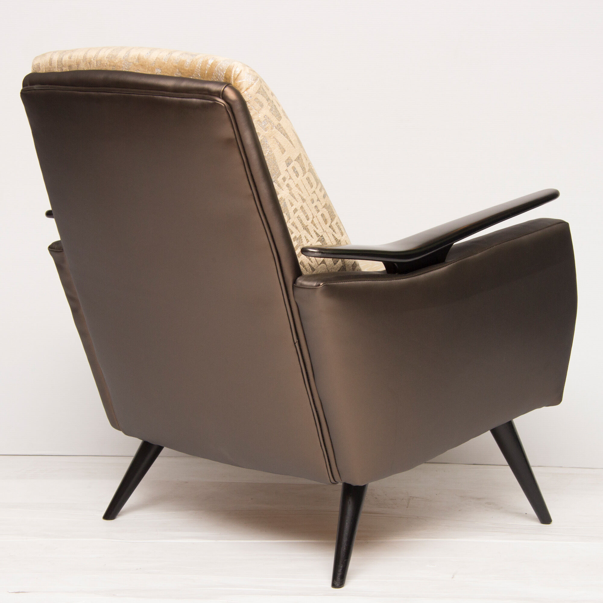 Mid century armchair newly upholstered