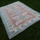 Vintage Turkish Oushak rug with soft color hand knotted rug 170 x 216 cm