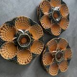 Sarreguemines majolica oyster plates