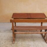 Schoolboy desk desk vintage desk in solid wood