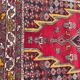 Ancient Persian Mazlaghan carpet 135x208 cm