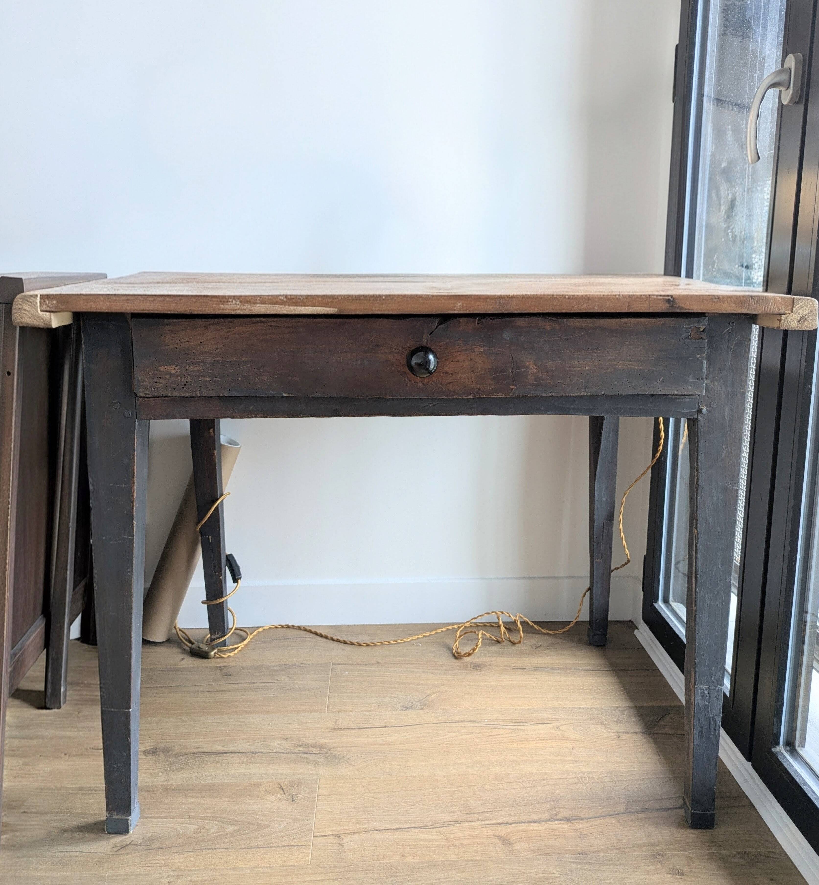Table de ferme en bois
