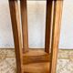 Art Deco side table or serving table in walnut, pedestal table.