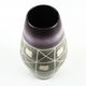 West German ceramic vase with geometric pattern, glazed pottery from the 1970s