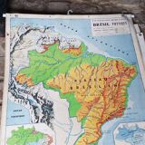 Geographic map cabinet