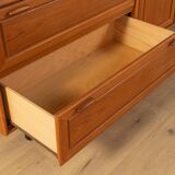 Enfilade en placage de teck, années 80