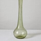 Vintage Biot bubble blown glass soliflore vase