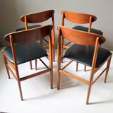 Set of 2 Scandinavian-style chairs