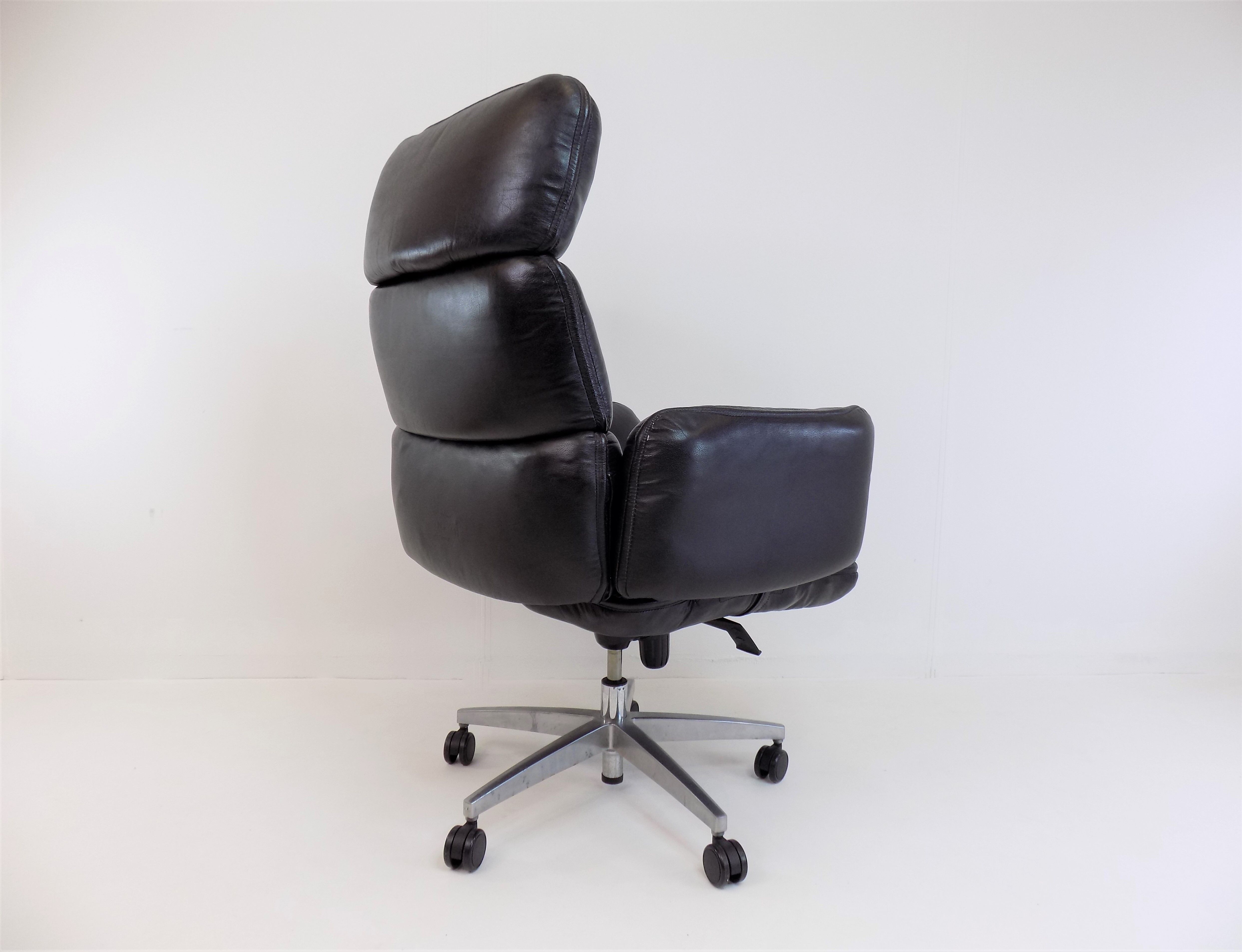 Fauteuil de bureau en cuir Otto Zapf pour Topstar