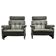 Design Mid-Century leatherette Armchairs by Arch. Spicka, around 1970s