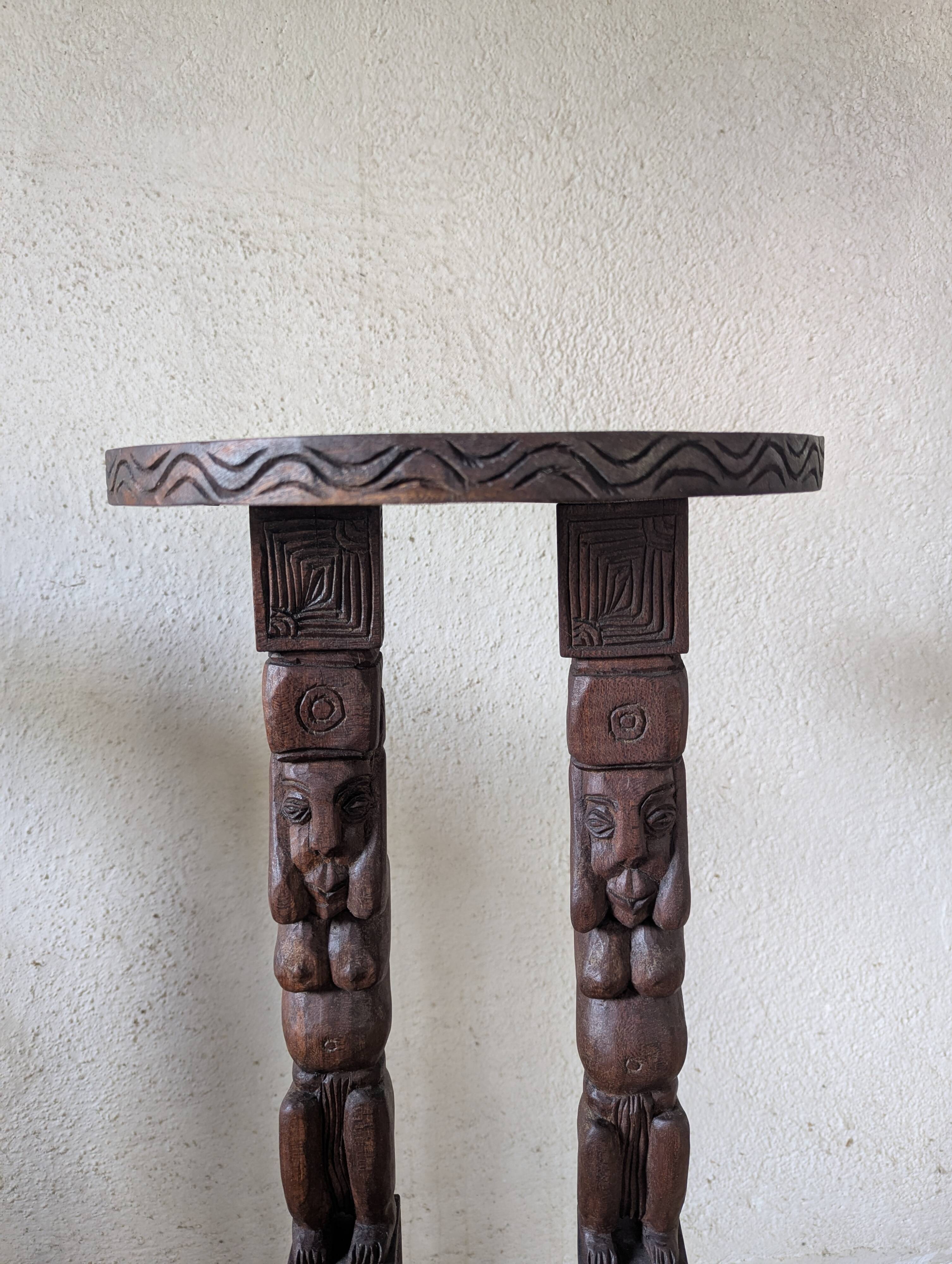Pair of African stools