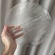 Textured glass plate "Bark" by Bengt Edenfalk for Skruf