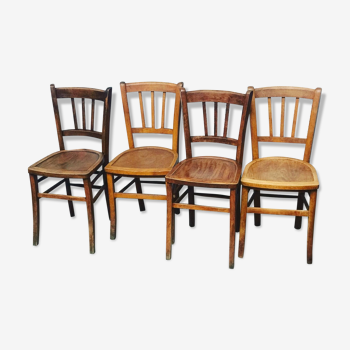 Set de quatre chaises bistrot Luterma