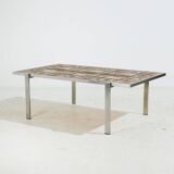 Steel and ceramic coffee table