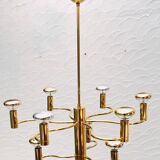 Massive brass chandelier