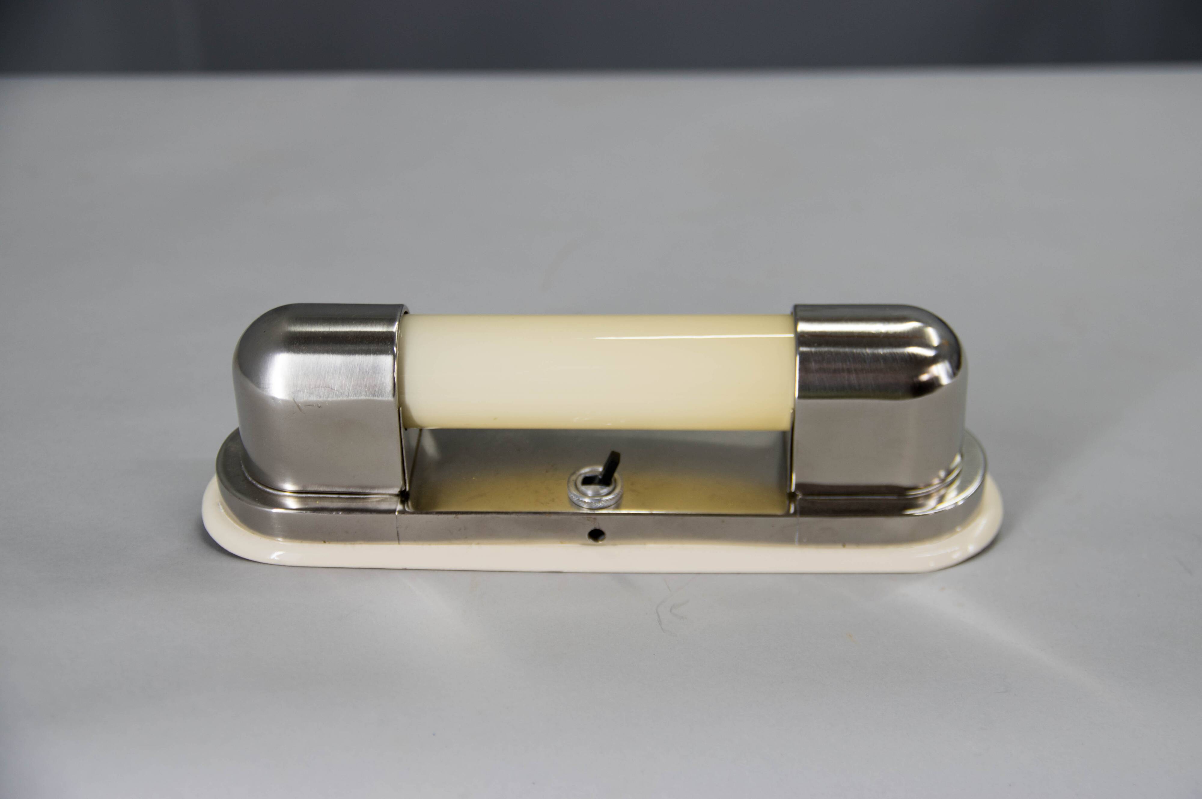 Art Deco / Functionalist / Bauhaus Wall Light, 1930s, Restored