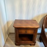 Bed with bedside tables