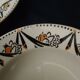 2 hollow plates in earthenware HBCM Creil Montereau diam 23 cm