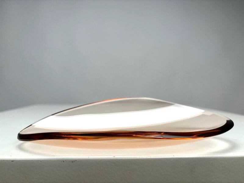 Mid-Century Cut Glass Ashtray attributed to Max Ingrand for Fontana Arte, Italy, 1950s