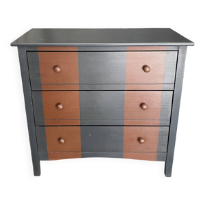 Petite commode peinte - bicolore