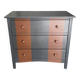 Small two-tone painted chest of drawers