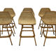 Vintage bar stool in rattan design Rohe 1960