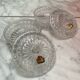 Pair of old German crystal candy boxes